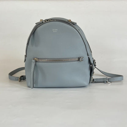 Fendi By The Way light blue leather Mini backpack