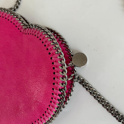 Stella McCartney heart shaped faux leather pink crossbody bag