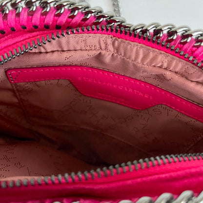 Stella McCartney heart shaped faux leather pink crossbody bag