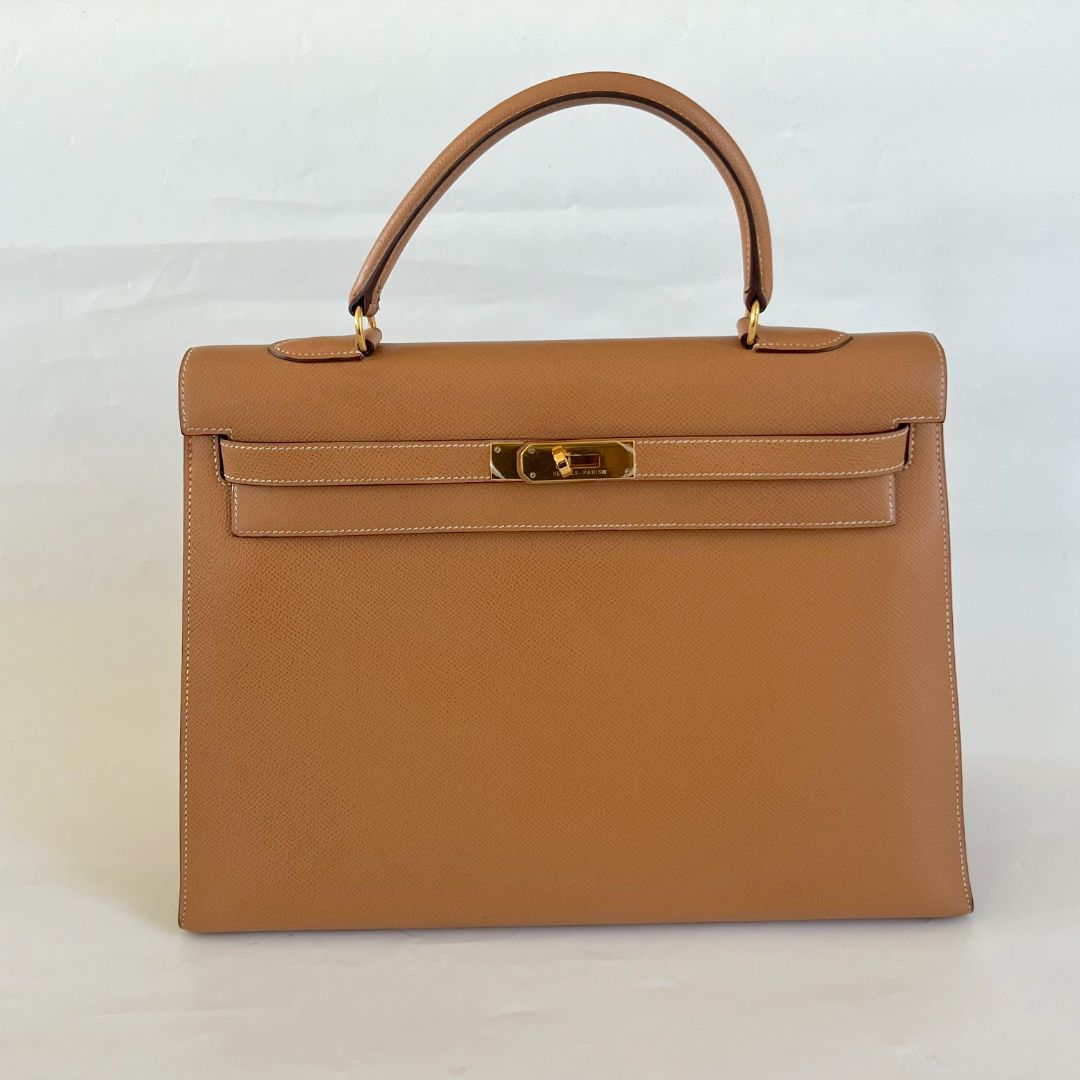 Hermès  Sellier Kelly 35 Gold Bag