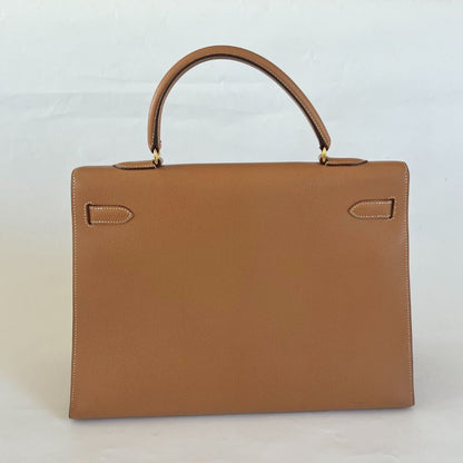 Hermès  Sellier Kelly 35 Gold Bag