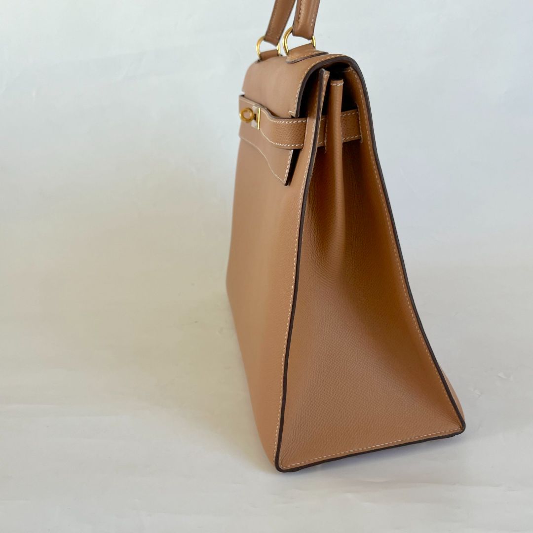 Hermès  Sellier Kelly 35 Gold Bag