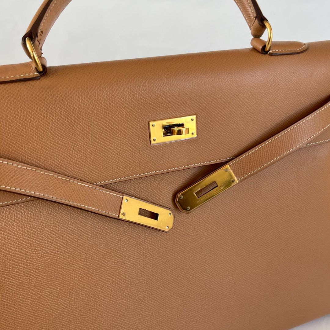 Hermès  Sellier Kelly 35 Gold Bag