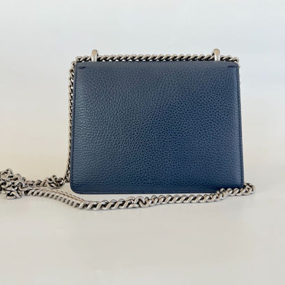 Gucci Navy Blue Leather Small Dionysus shoulder bag