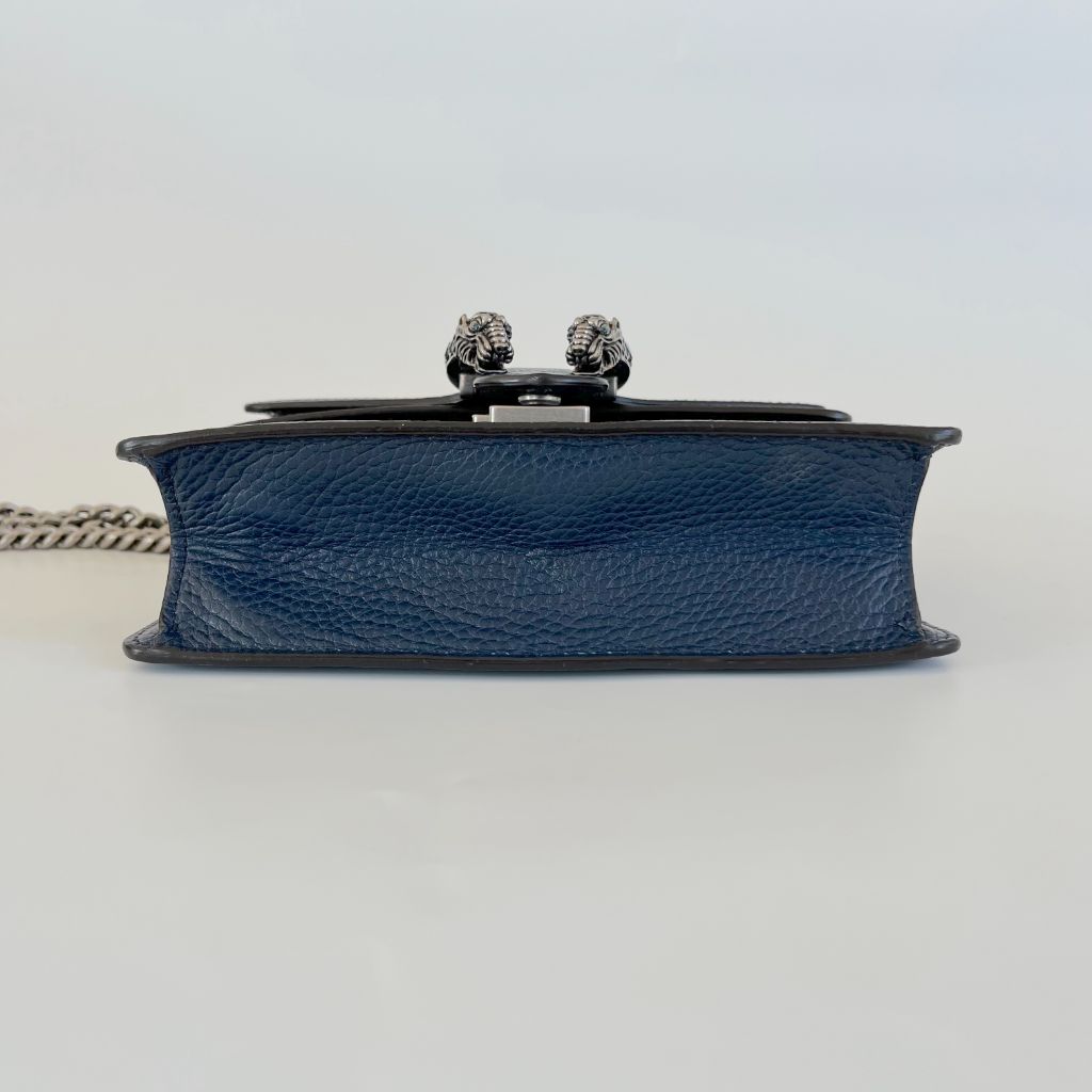 Gucci Navy Blue Leather Small Dionysus shoulder bag