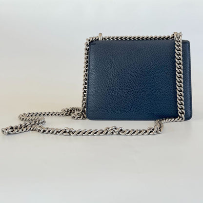 Gucci Navy Blue Leather Small Dionysus shoulder bag