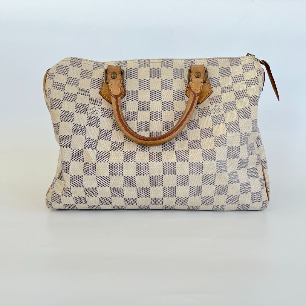 Louis Vuitton Azur Damier 30 Speedy Vintage Bag
