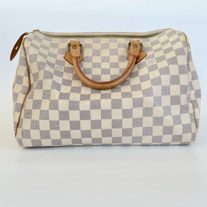 Louis Vuitton Azur Damier 30 Speedy Vintage Bag