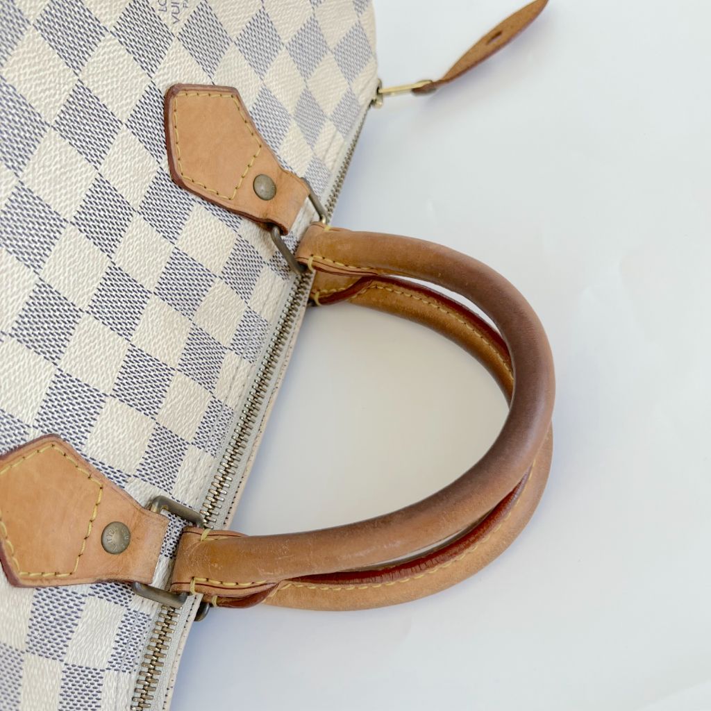 Louis Vuitton Azur Damier 30 Speedy Vintage Bag