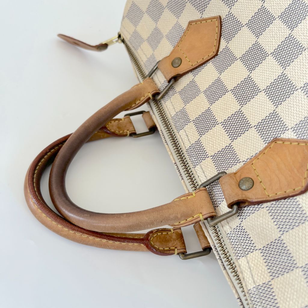 Louis Vuitton Azur Damier 30 Speedy Vintage Bag