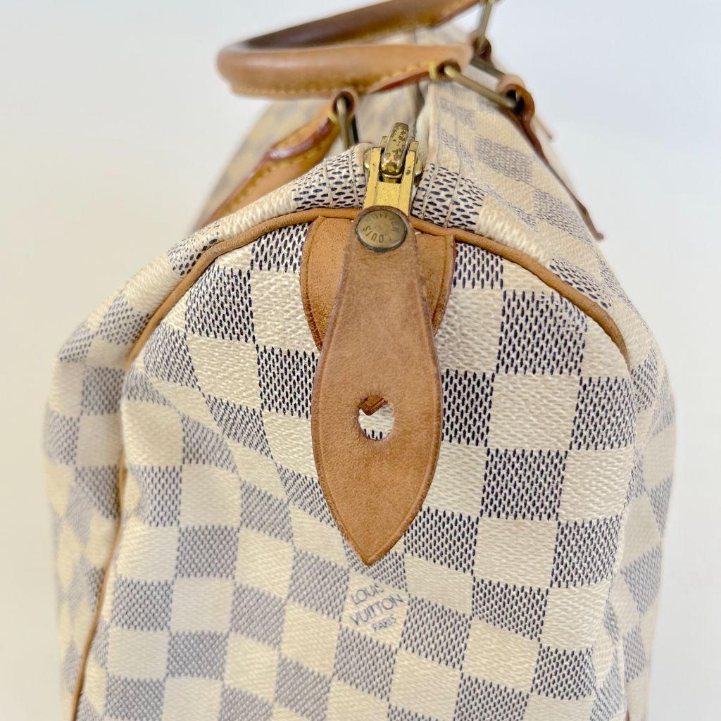 Louis Vuitton Azur Damier 30 Speedy Vintage Bag