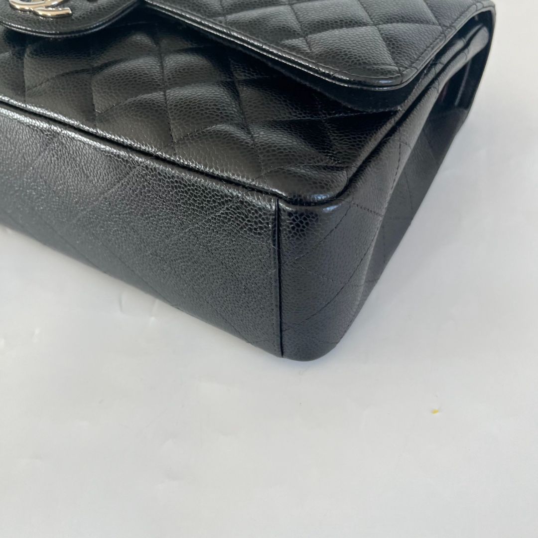 Chanel Black Maxi Classic Caviar Double Flap