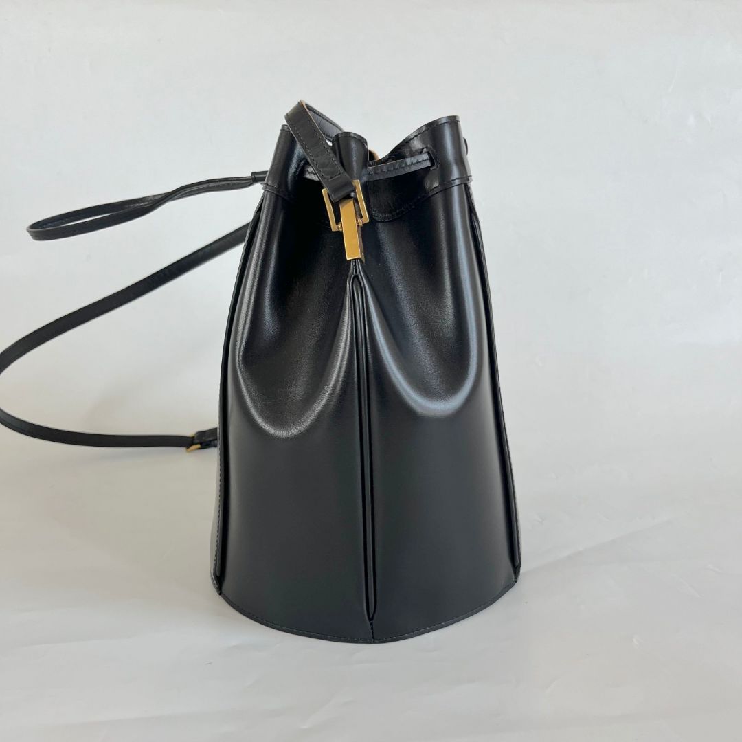 Saint Laurent Talitha Medium Leather Bucket Bag