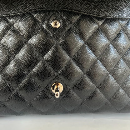 Chanel Black Maxi Classic Caviar Double Flap
