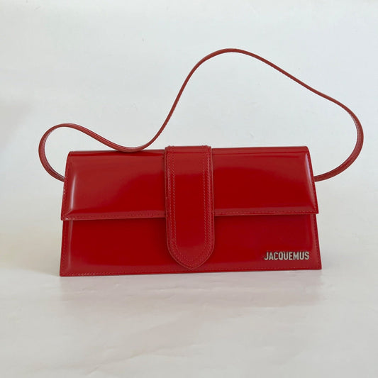 Jacquemus Le Bambino Red long shoulder bag