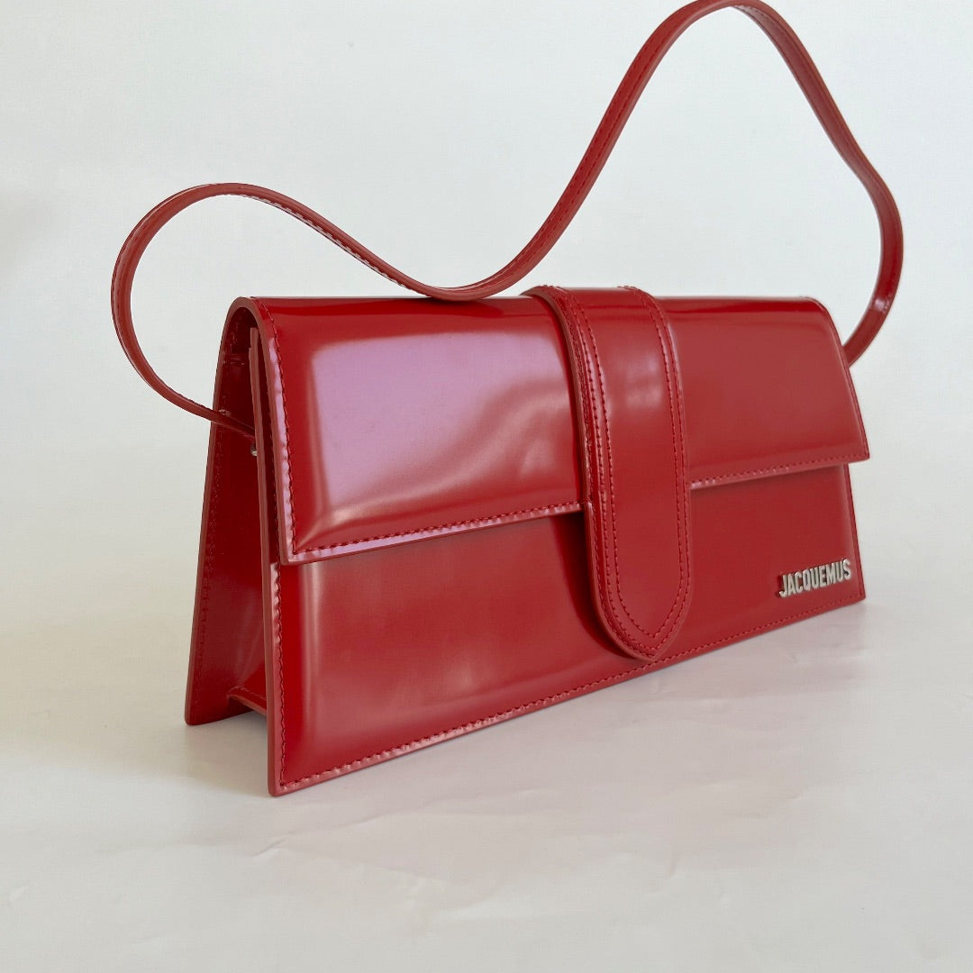 Jacquemus Le Bambino Red long shoulder bag