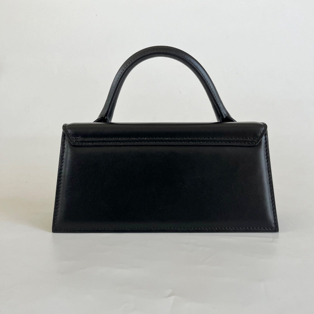 Jacquemus Le Chiquito Long Black Bag in Leather