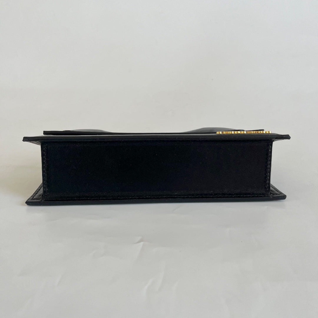 Jacquemus Le Chiquito Long Black Bag in Leather