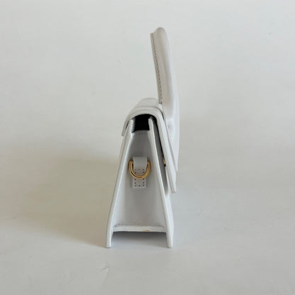 Jacquemus Le Chiquito Long White Bag in Leather.