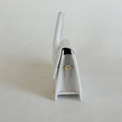 Jacquemus Le Chiquito Long White Bag in Leather.