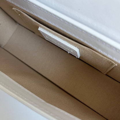 Jacquemus Le Chiquito Long White Bag in Leather.