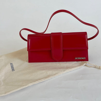 Jacquemus Le Bambino Red long shoulder bag