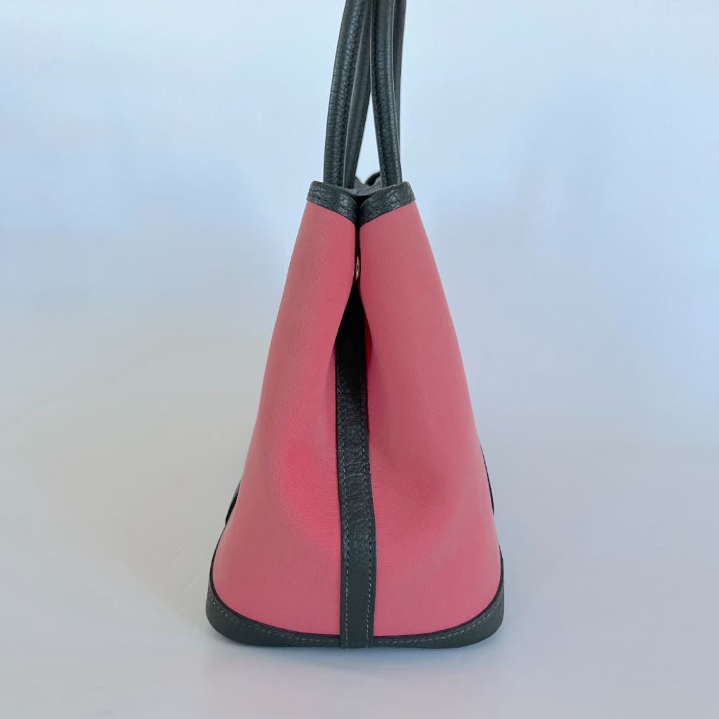 Hermes Canvas and Negonda Leather Garden Party TPM Bag