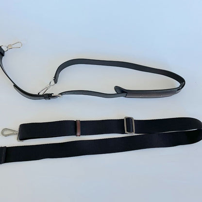 Berluti Nino Canvas and Leather clutch messenger bag