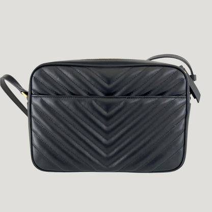 Saint Laurent Lou Camera Shoulder Bag in Quilted Leather