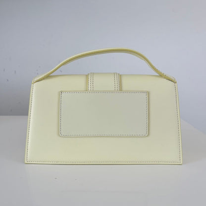 Jacquemus Le Grand Bambino Shoulder Bag in Yellow Leather