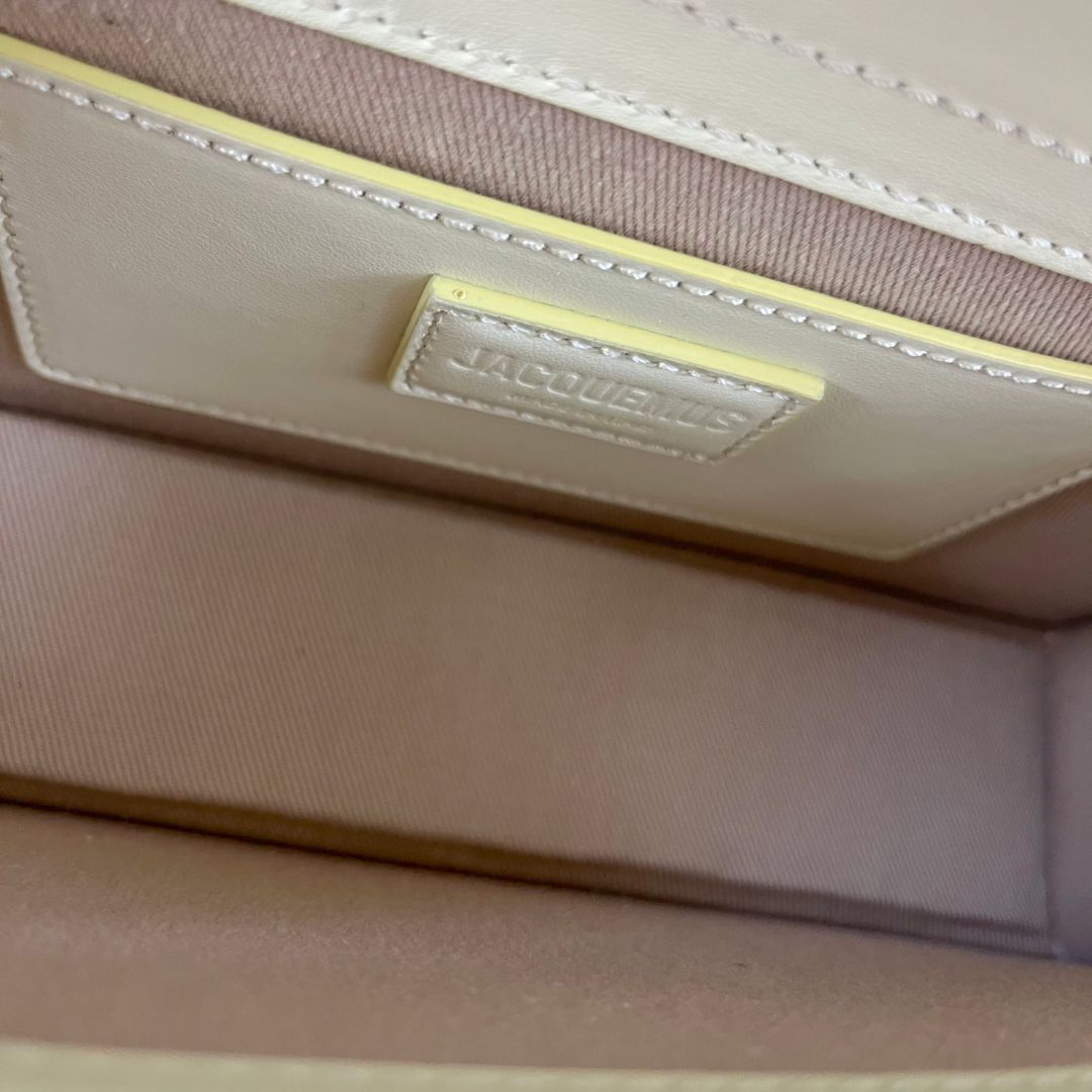 Jacquemus Le Grand Bambino Shoulder Bag in Yellow Leather