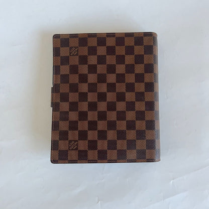 Louis Vuitton Damier Brown Large Ring Agenda Cover