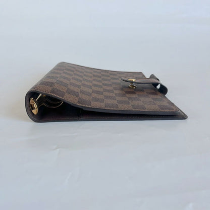 Louis Vuitton Damier Brown Large Ring Agenda Cover