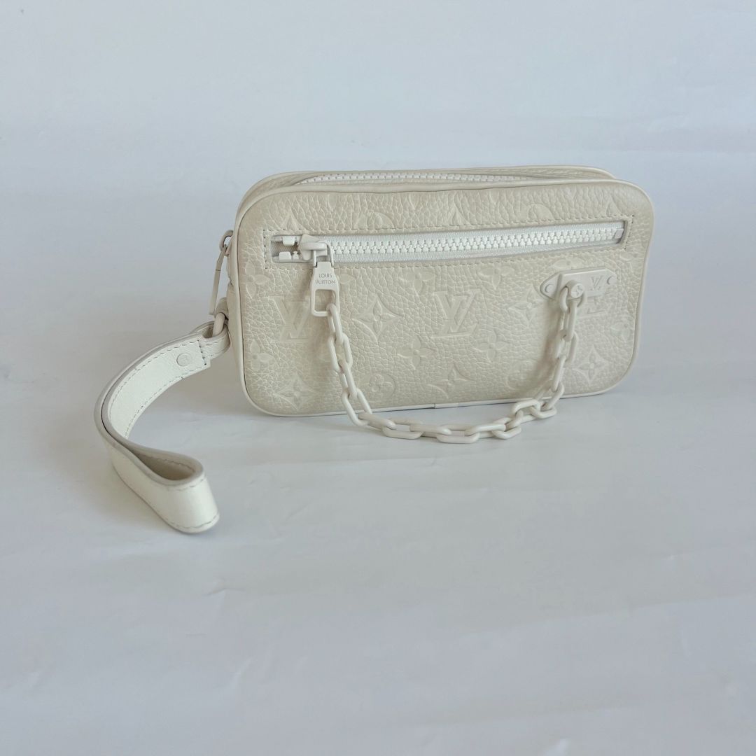 Louis Vuitton White Monogram Taurillon Volga
