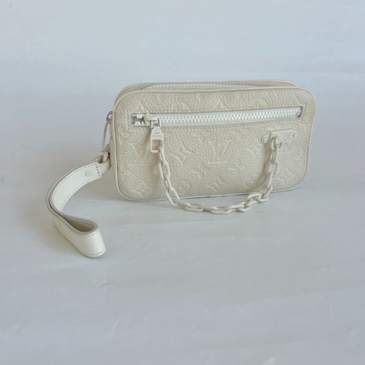 Louis Vuitton White Monogram Taurillon Volga