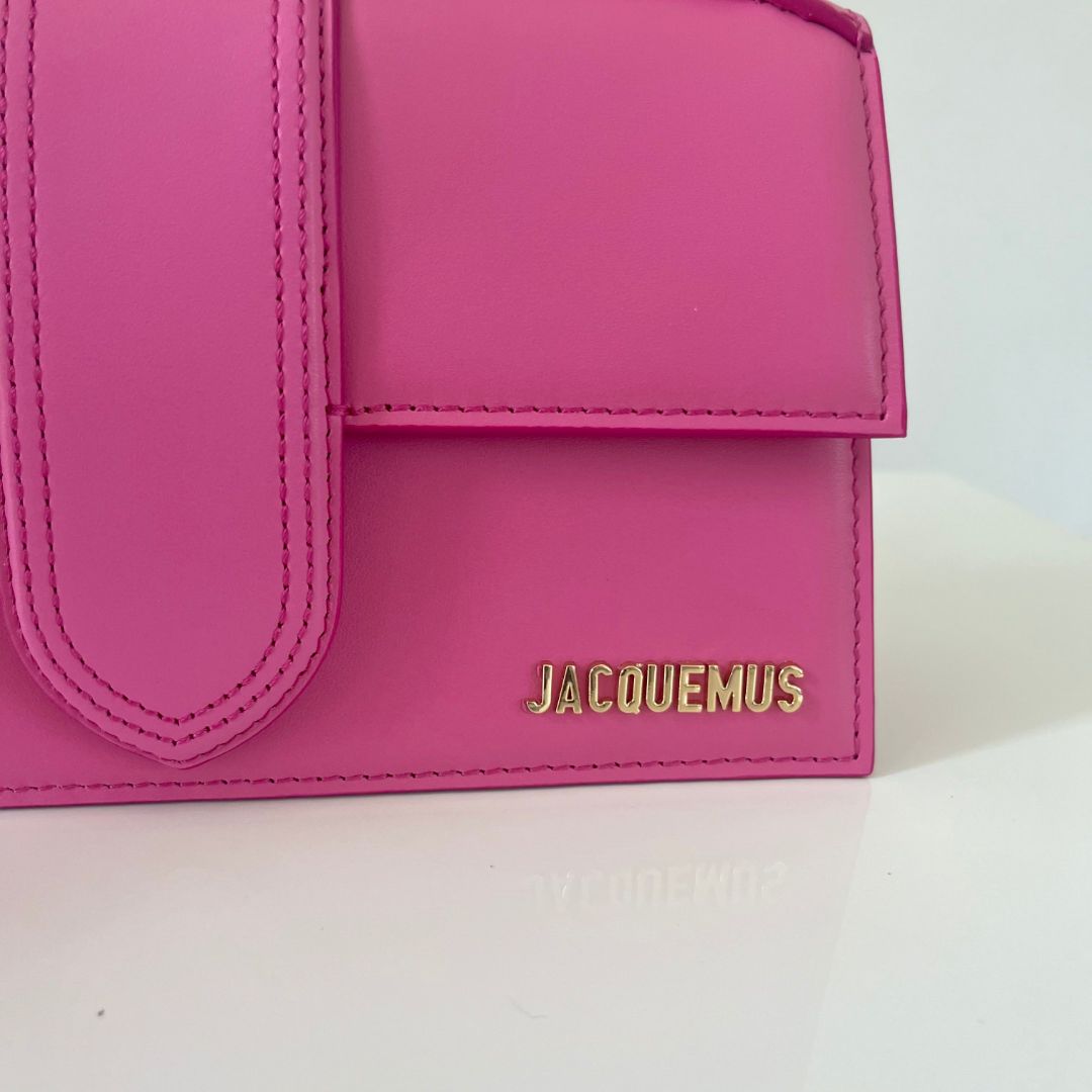Jacquemus Le Grand Bambino Shoulder Bag in Pink Leather