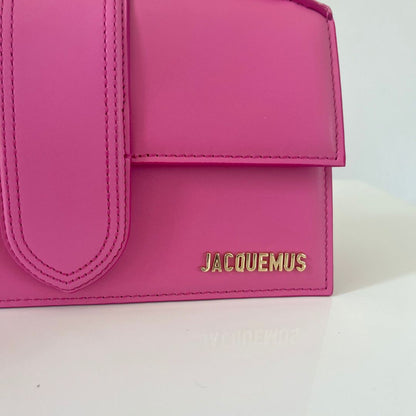 Jacquemus Le Grand Bambino Shoulder Bag in Pink Leather