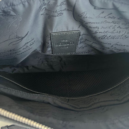 Berluti green leather top handle brief case