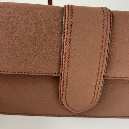 Jacquemus La Bambino long brown suede shoulder bag