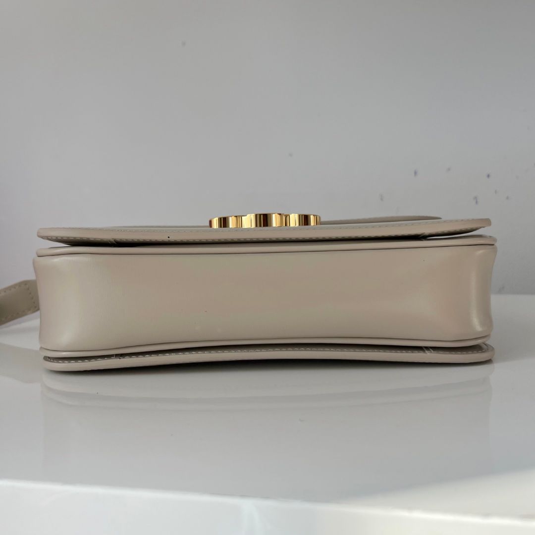 Celine Triomphe Classic Pale beige Flap Bag