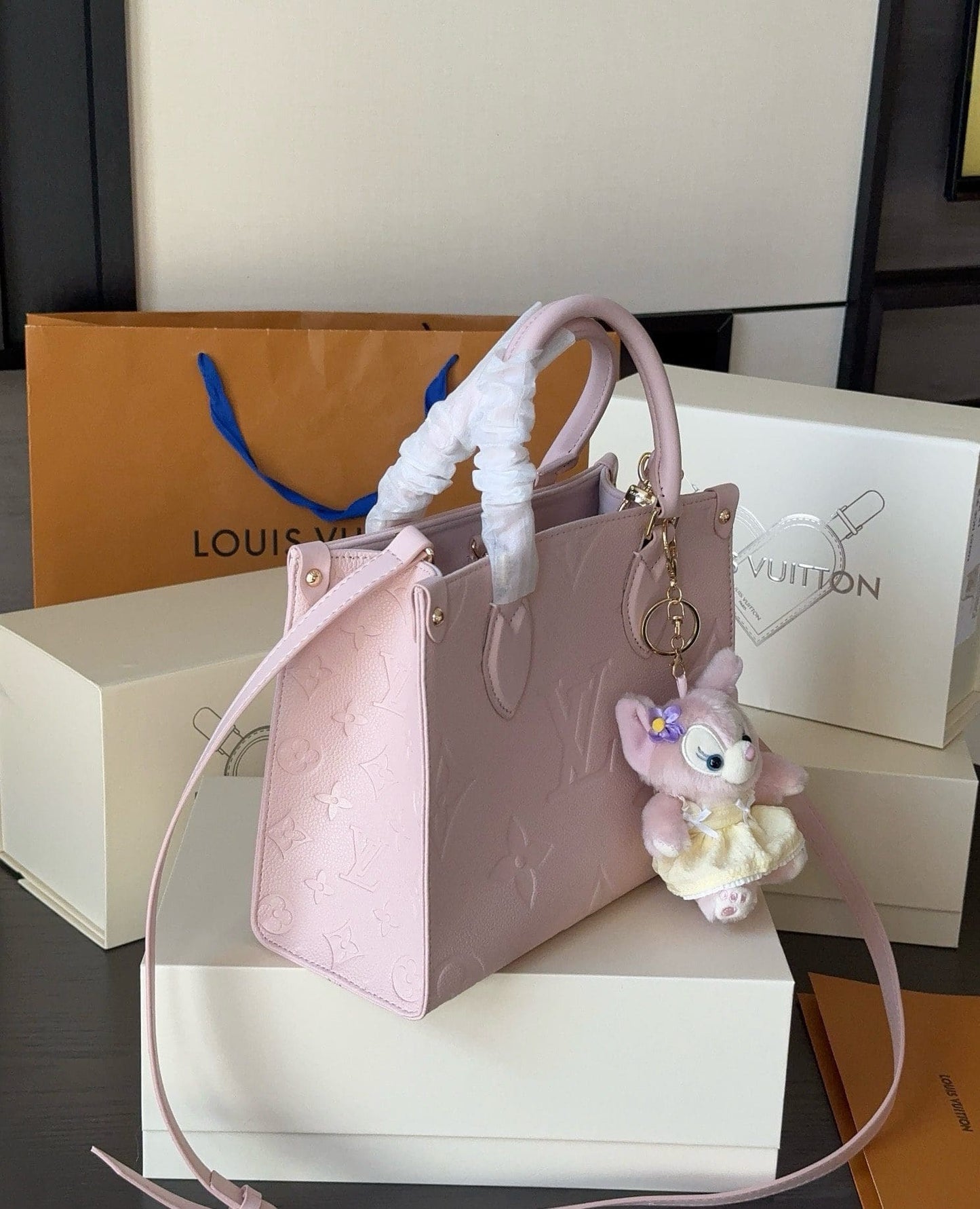 Louis Vuitton Monogram Casual Style Street Style 2WAY Leather Party Style