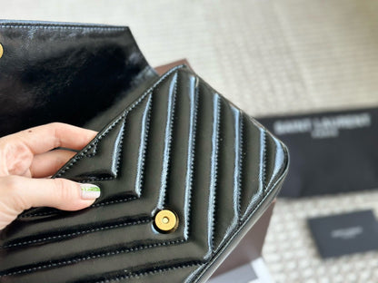 SAINT LAURENT BLACK ‘COLLEGE MINI’ SHOULDER BAG