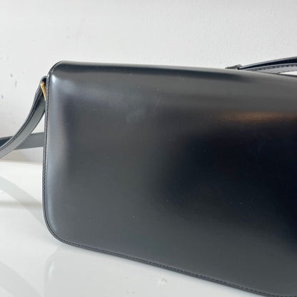 Celine Triomphe Classic black Flap Bag