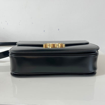Celine Triomphe Classic black Flap Bag
