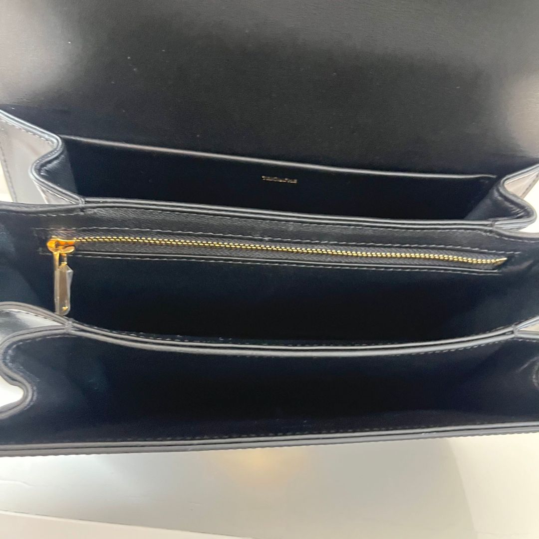 Celine Triomphe Classic black Flap Bag