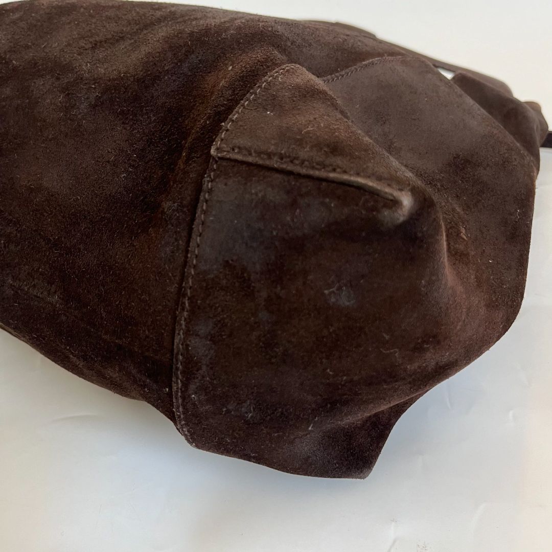 Gucci brown suede tote vintage shoulder bag