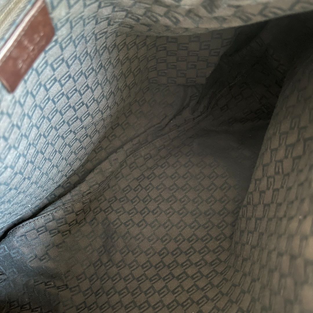 Gucci brown suede tote vintage shoulder bag