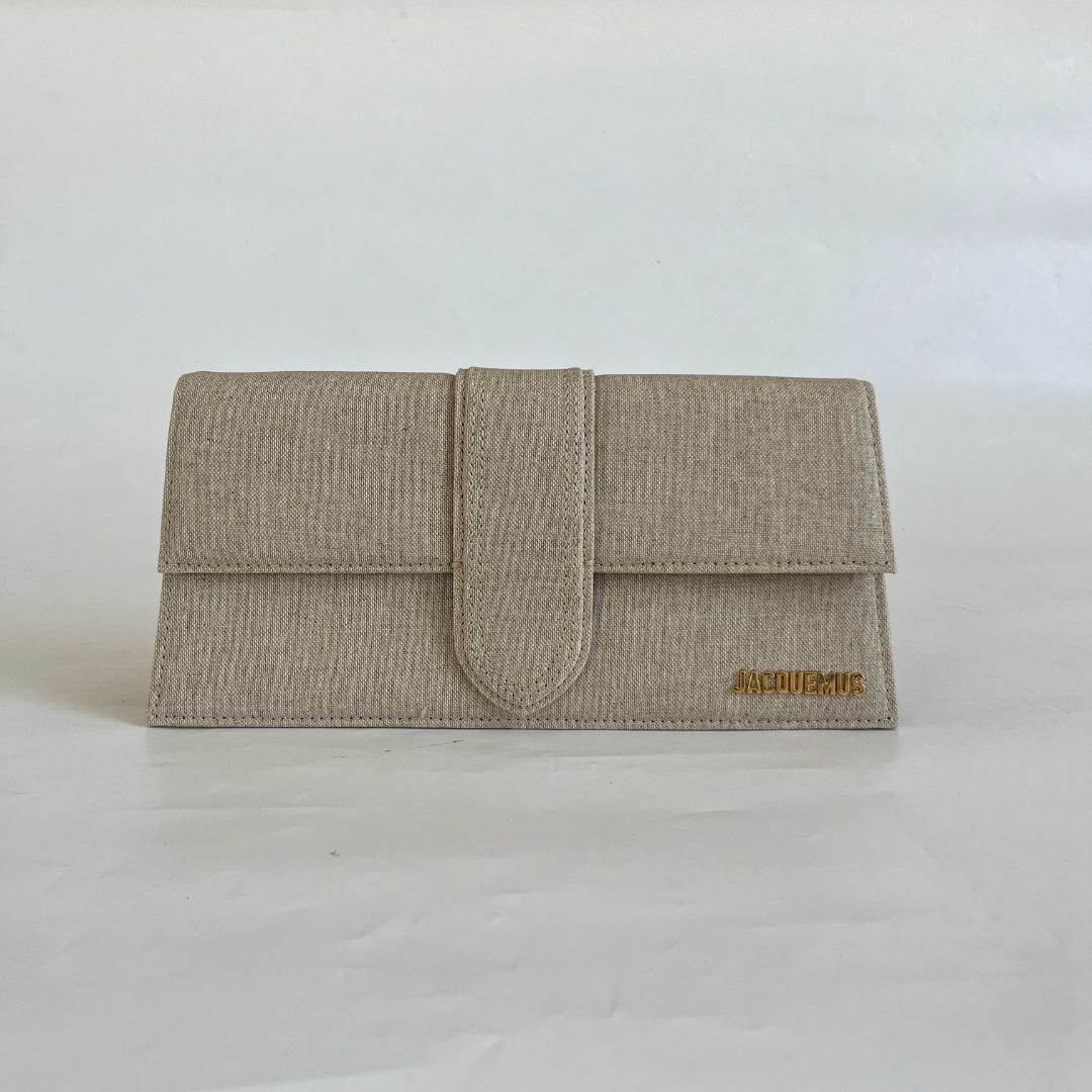 Jacquemus Le Grand Bambino woven-blend top-handle bag