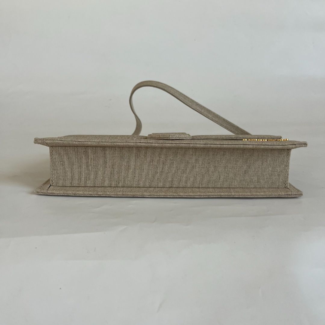 Jacquemus Le Grand Bambino woven-blend top-handle bag