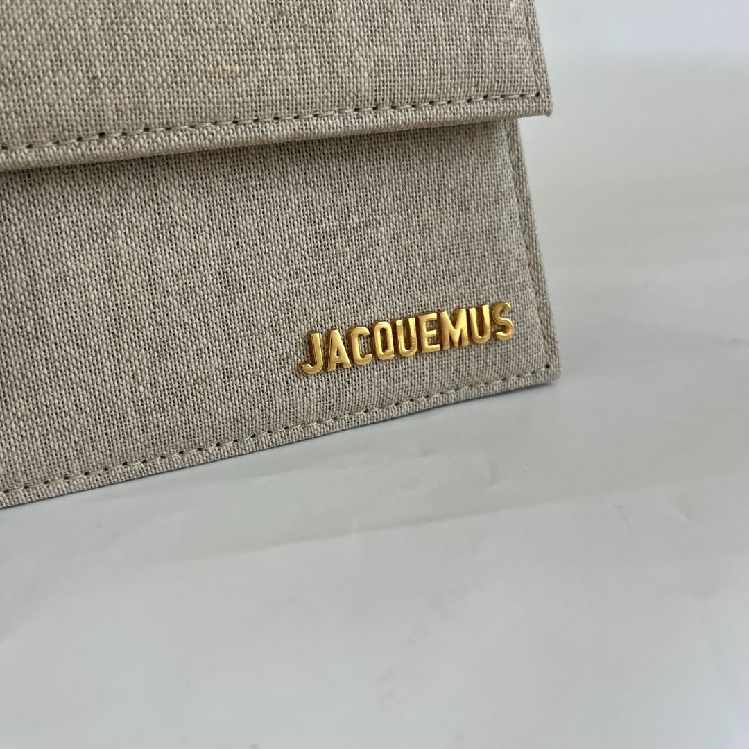 Jacquemus Le Grand Bambino woven-blend top-handle bag